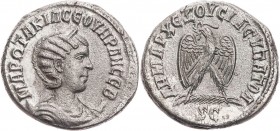 SYRIEN SELEUCIS ET PIERIA, ANTIOCHEIA AM ORONTES
Otacilia Severa, Gemahlin des Philippus I. Arabs, 244-249 n. Chr. AR-Tetradrachme 245/246 n. Chr. Vs...