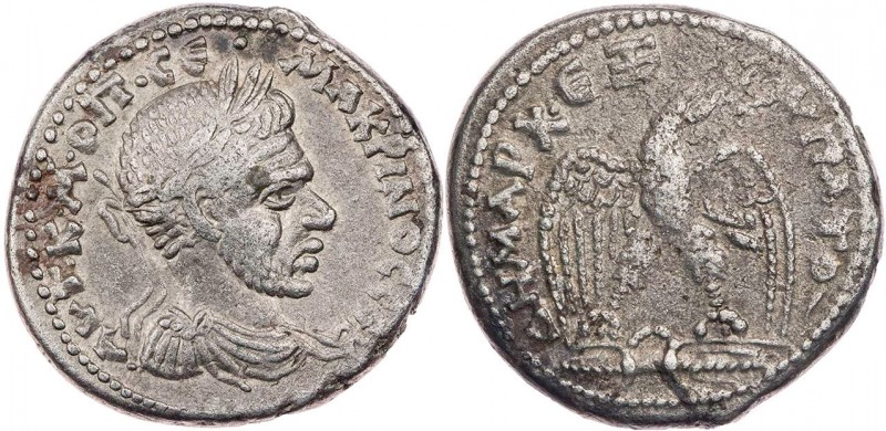 SYRIEN SELEUCIS ET PIERIA, SELEUKEIA
Macrinus, 217-218 n. Chr. BI-Tetradrachme ...