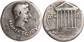 RÖMISCHE KAISERZEIT
Augustus, 27 v.-14 n. Chr. AR-Cistophor 19/18 v. Chr. Pergamon Vs.: IMP · IX · TR · PO · V, Kopf n. r., Rs.: COM - ASI[AE], hexas...