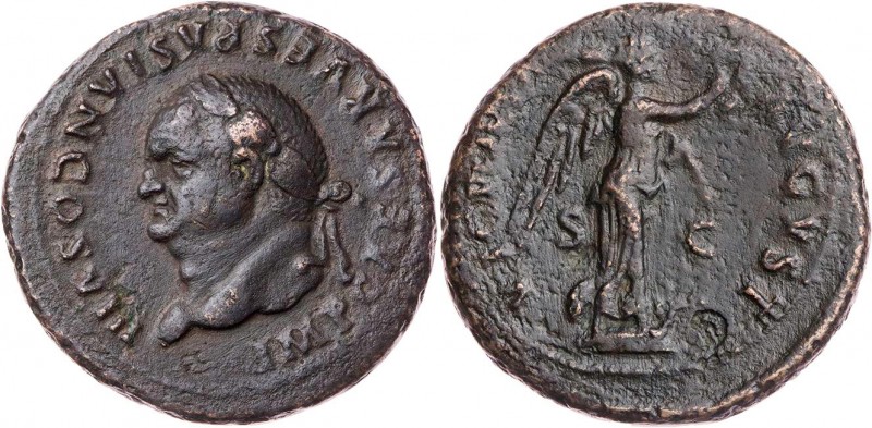 RÖMISCHE KAISERZEIT
Vespasianus, 69-79 n. Chr. AE-As 77/78 n. Chr. Rom Vs.: IMP...