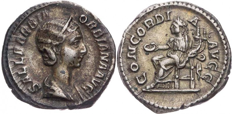 RÖMISCHE KAISERZEIT
Orbiana, Gemahlin des Severus Alexander, 222-235 n. Chr. AR...