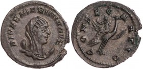 RÖMISCHE KAISERZEIT
Diva Mariniana, gest. vor 253 n. Chr., Gemahlin des Valerianus. BI-Antoninian 254-255 n. Chr. Viminacium Vs.: DIVAE MARINIANAE, v...