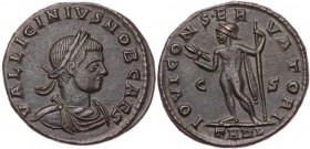 RÖMISCHE KAISERZEIT
Licinius II. als Caesar, 317-324 n. Chr. AE-Follis 317-318 n. Chr. Arelate (Arles), 3. Offizin Vs.: VAL LICINIVS NOB CAES, gepanz...