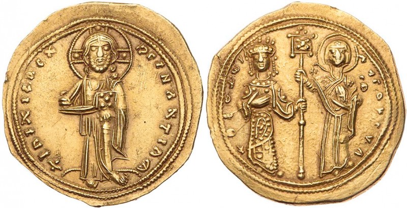 BYZANZ
Theodora, 1055-1056. AV-Histamenon Nomisma Konstantinopolis Vs.: Christo...