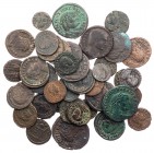 Lot, römische Münzen AE-Prägungen der Spätantike verschiedener Kaiser. 42 Stück s-ss, ss-vz