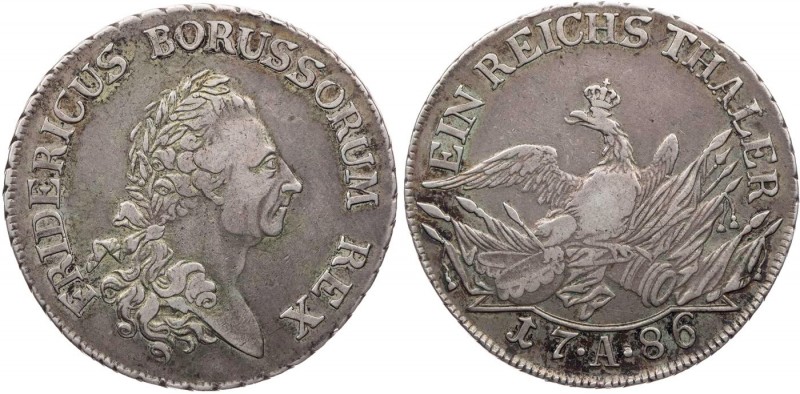 BRANDENBURG - PREUSSEN PREUSSEN, KÖNIGREICH
Friedrich II., 1740-1786. Taler 178...