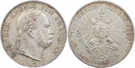 BRANDENBURG - PREUSSEN PREUSSEN, KÖNIGREICH
Wilhelm I., 1861-1888. Vereinstaler 1866 A Auf den Sieg über Österreich AKS 117; J. 98; Thun 271; Olding ...