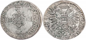 FRANKFURT STADT
 Reichstaler 1622 Mit Titel Ferdinands II., Vs.: Adlerschild auf Kreuz, Rs.: bekrönter Doppeladler, auf der Brust Reichsapfel Joseph/...