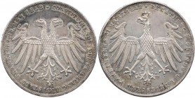 FRANKFURT STADT
 Doppelgulden 1848 Auf die Gründung des Parlaments und seine Eröffnung am 18. Mai 1848 AKS 38; J. 45; Thun 134. kl. Randfehler, min. ...