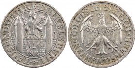 WEIMARER REPUBLIK
 3 Reichsmark 1928 D 1000 Jahre Dinkelsbühl J. 334. vz