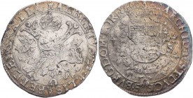 BELGIEN TOURNAI
Albert und Isabella, 1598-1621. Patagon 1620 Vs.: burgundisches Kreuz mit anhängendem Kleinod vom Goldenen Vlies, daneben bekrönte Mo...