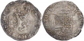 BELGIEN TOURNAI
Philipp IV. von Spanien, 1621-1665. Escalin 1637 Vs.: aufrechter Löwe mit Schwert und Wappen n. l., Rs.: Wappen auf burgundischem Kre...
