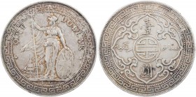 GROSSBRITANNIEN / IRLAND VEREINIGTES KÖNIGREICH
Edward VII., 1901-1910. Trade-Dollar 1909 B Bombay KM T5. ss