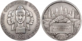 GEWERBE, HANDEL, INDUSTRIE INTERNATIONALE AUSSTELLUNGEN
Paris (1931) Silbermedaille 1931 v. Raoul Bénard, bei Monnaie de Paris Prämie, Vs.: EXPOSITIO...