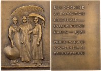 GEWERBE, HANDEL, INDUSTRIE INTERNATIONALE AUSSTELLUNGEN
Paris (1931) Bronzeplakette 1931 ohne Signatur, bei Arthus Bertrand, Paris Auf die Teilnahme ...