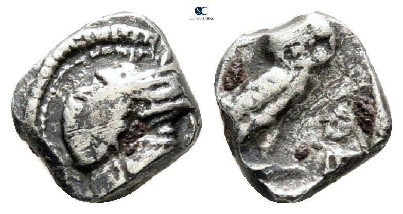 Attica. Athens circa 454-404 BC. 
Obol AR

8 mm., 0.82 g.



fine