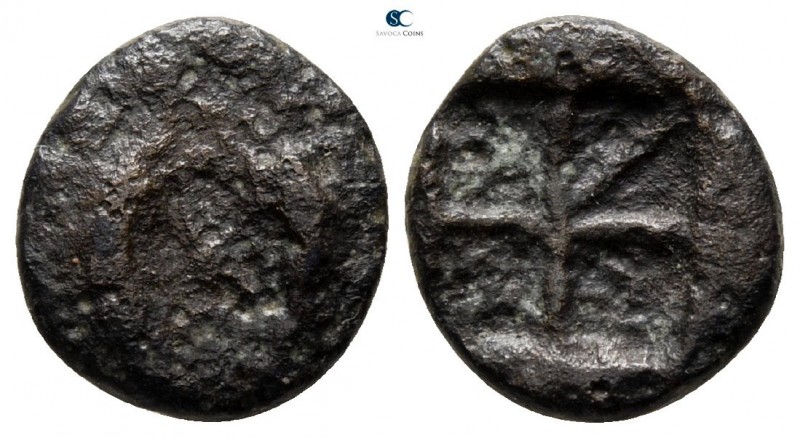 Islands off Attica. Aegina 370-350 BC. 
Bronze Æ

11 mm., 1.46 g.



fine...