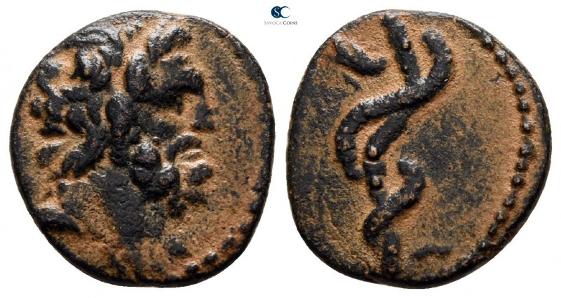 Mysia. Pergamon after 133 BC. 
Bronze Æ

13 mm., 1.72 g.



very fine