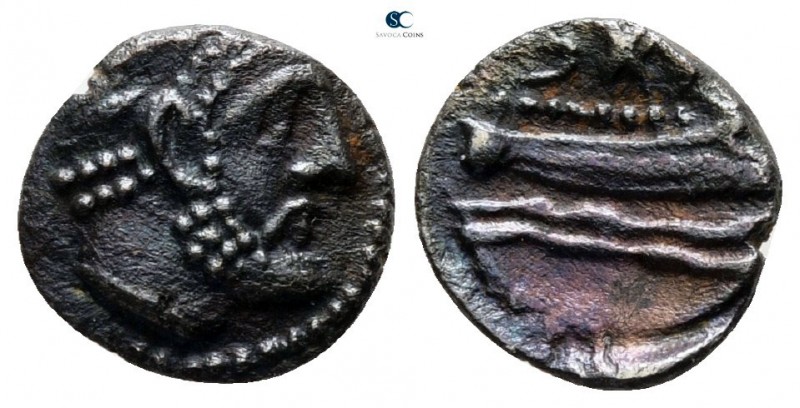 Phoenicia. Arados 380-350 BC. 
Obol AR

9 mm., 0.75 g.



very fine