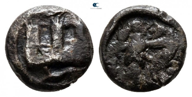 Phoenicia. Sidon. Time of Baalshallim I-Ba’ana 425-402 BC. 
1/16 Shekel AR

7...