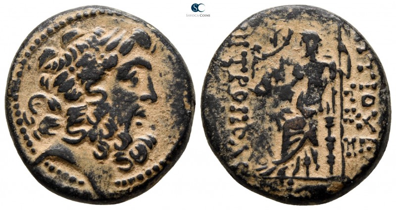 Seleucis and Pieria. Antioch 47-37 BC. 
Bronze Æ

20 mm., 7.65 g.



very...