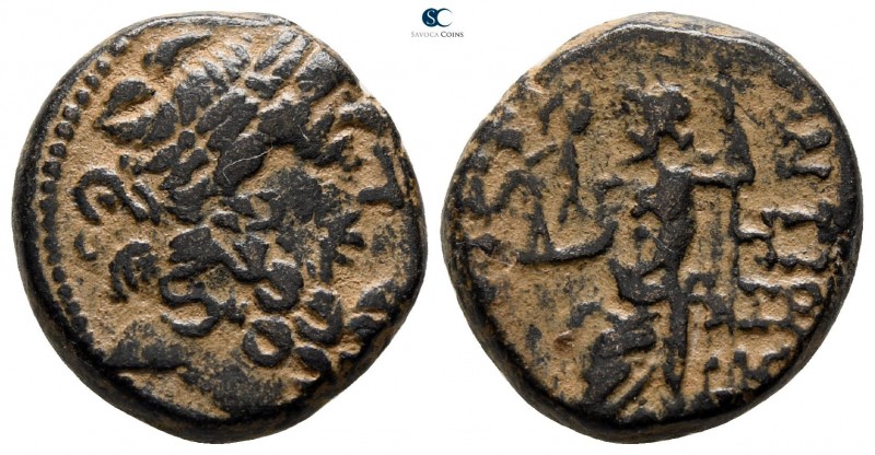 Seleucis and Pieria. Antioch 47-37 BC. 
Bronze Æ

17 mm., 6.48 g.



very...