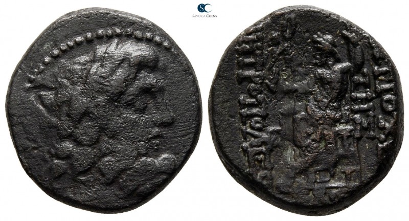 Seleucis and Pieria. Antioch 47-37 BC. 
Bronze Æ

20 mm., 7.35 g.



near...