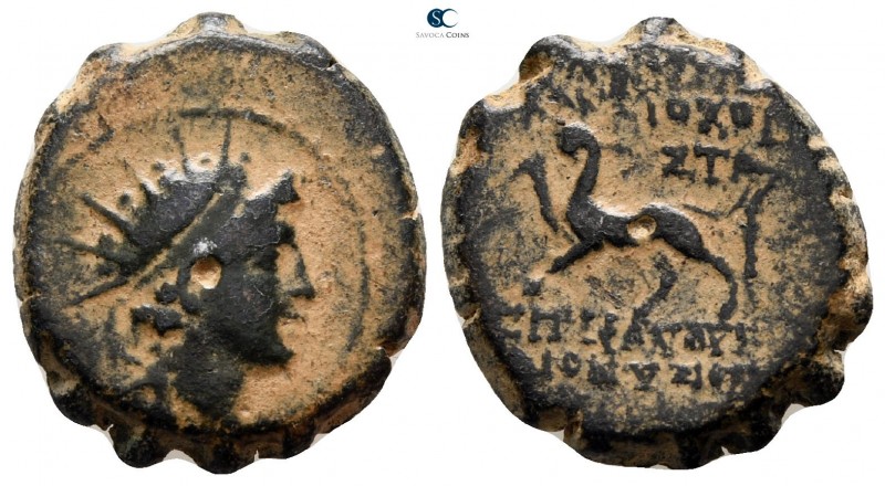 Seleukid Kingdom. Antioch. Antiochos VI Dionysos 144-142 BC. 
Serrate Æ

17 m...