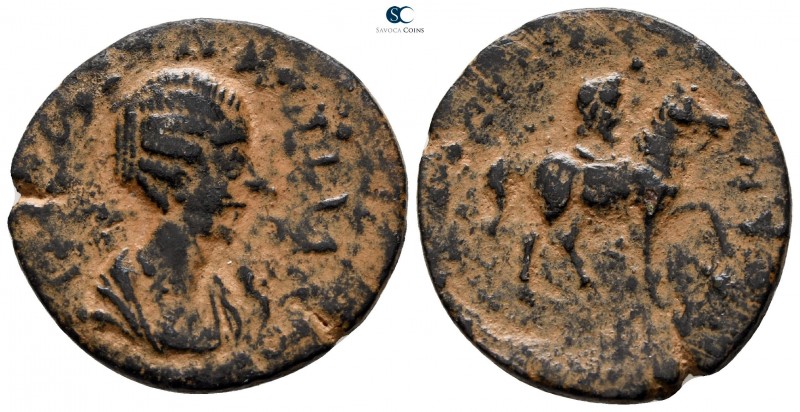 Sicyonia. Sicyon. Plautilla AD 202-205. 
Diassarion Æ

24 mm., 5.08 g.


...