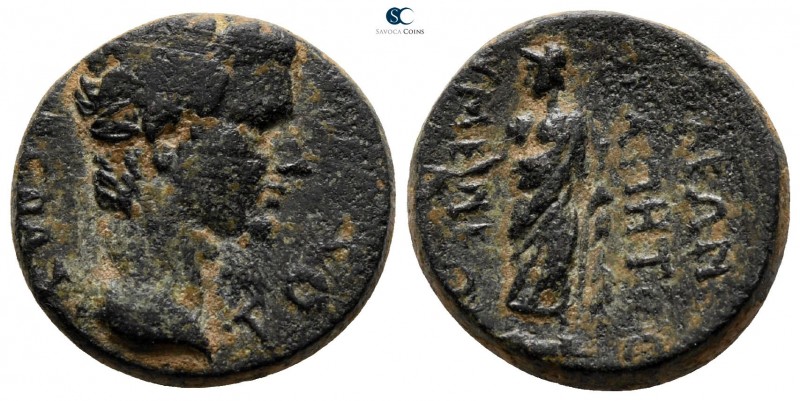 Phrygia. Eumeneia. Tiberius AD 14-37. 
Bronze Æ

17 mm., 6.08 g.



very ...