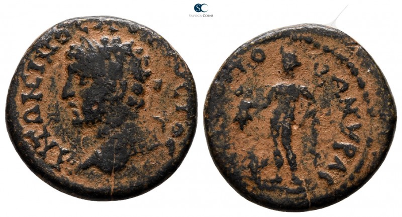 Galatia. Ankyra. Caracalla AD 198-217. 
Bronze Æ

17 mm., 3.59 g.



near...