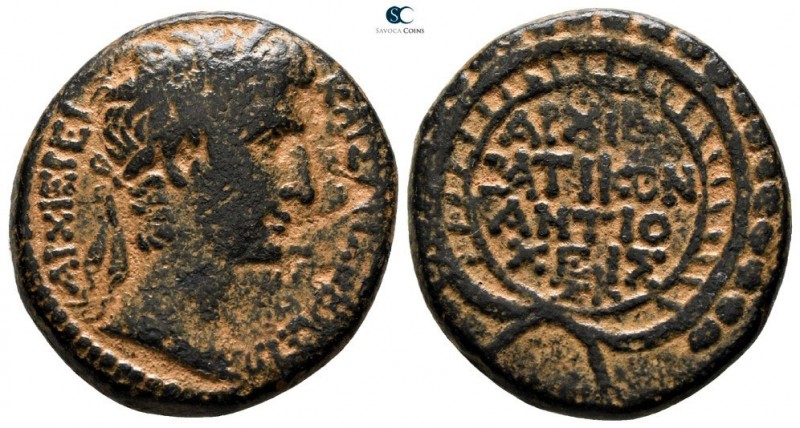 Seleucis and Pieria. Antioch. Augustus 27 BC-AD 14. 
Bronze Æ

23 mm., 10.33 ...