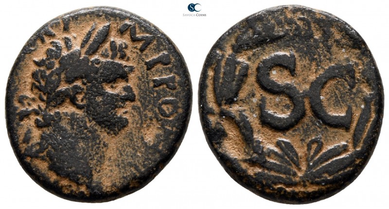 Seleucis and Pieria. Antioch. Domitian AD 81-96. 
Bronze Æ

20 mm., 5.59 g.
...