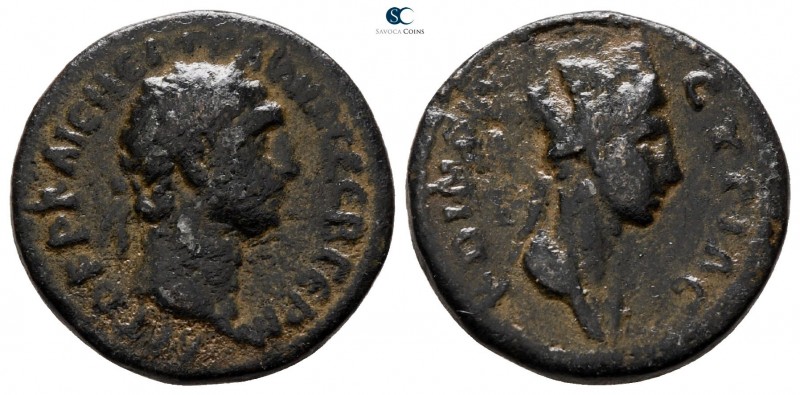 Seleucis and Pieria. Antioch. Trajan AD 98-117. 
Bronze Æ

18 mm., 4.11 g.
...