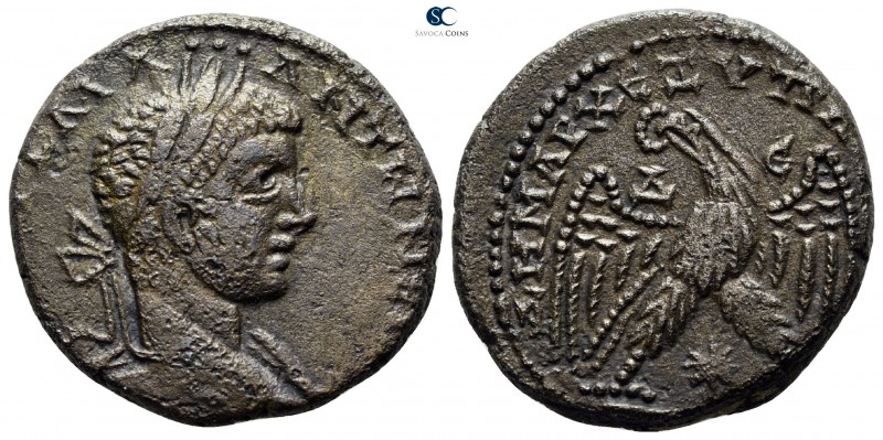 Seleucis and Pieria. Antioch. Elagabalus AD 218-222.
Billon-Tetradrachm

24 m...