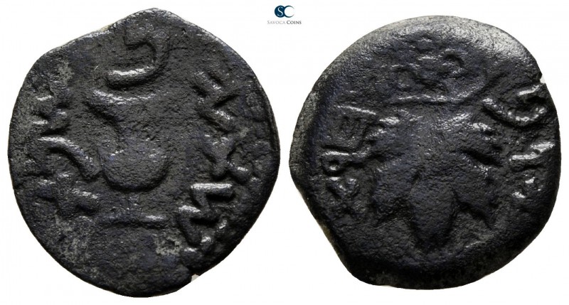 Judaea. Jerusalem. First Jewish War CE 66-70. 
Prutah Æ

17 mm., 2.47 g.

...