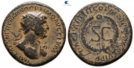 Trajan AD 98-117. Rome mint for circulation in the East. Semis Æ