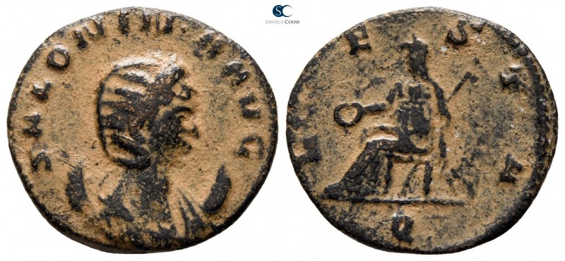 Salonina AD 254-268. Rome
Antoninianus Billon

19 mm., 2.43 g.



nearly ...