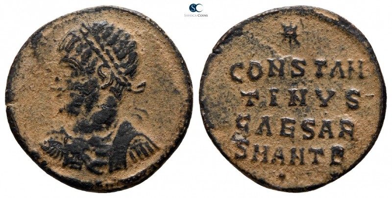 Constantius II as Caesar AD 324-337. Antioch
Follis Æ

16 mm., 1.82 g.


...