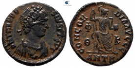 Theodosius I AD 379-395. Antioch. Follis Æ