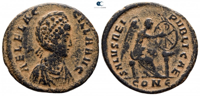 Aelia Flacilla AD 383-386. Constantinople
Follis Æ

22 mm., 4.44 g.



ve...