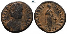Aelia Flacilla AD 383-386. Constantinople. Follis Æ