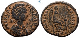 Aelia Flacilla AD 383-386. Constantinople. Follis Æ