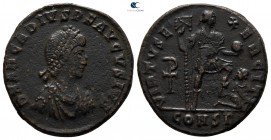 Arcadius AD 383-408. Constantinople. Follis Æ