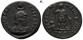 Arcadius AD 383-408. Thessaloniki. Follis Æ