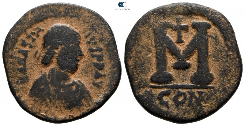 Anastasius I AD 491-518. Constantinople
Follis Æ

24 mm., 7.68 g.



fine...