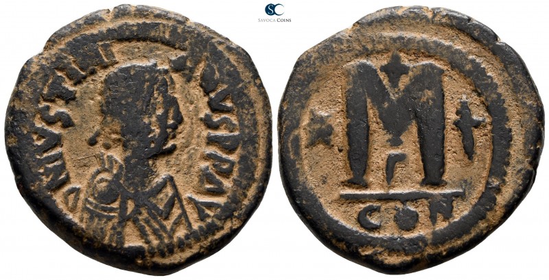 Justinian I AD 527-565. Constantinople
Follis Æ

30 mm., 16.84 g.



very...