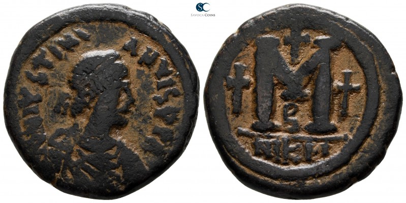 Justinian I AD 527-565. Nikomedia
Follis Æ

29 mm., 17.69 g.



very fine...