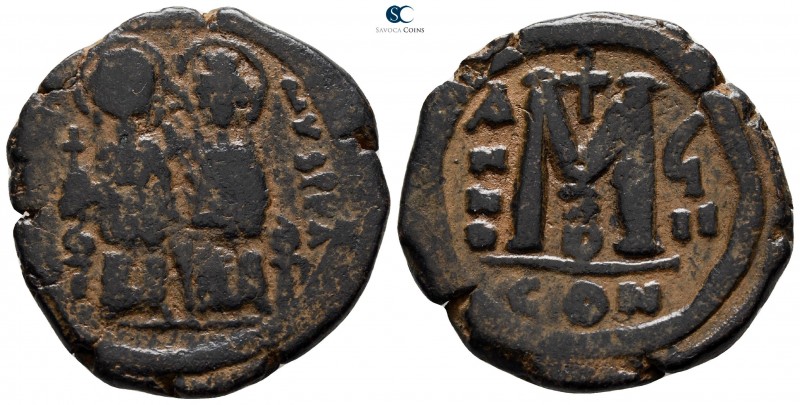 Justin II and Sophia AD 565-578. Constantinople
Follis Æ

29 mm., 12.81 g.
...