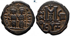 Justin II and Sophia AD 565-578. Cyzicus. Follis Æ